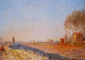 La llanura de Colombes Escarcha blanca Claude Monet Pinturas al óleo
